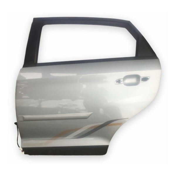 Porta Traseira Esquerda Chery Tiggo 2 Ano 2019/2021 Traseira Esquerdo Prateado