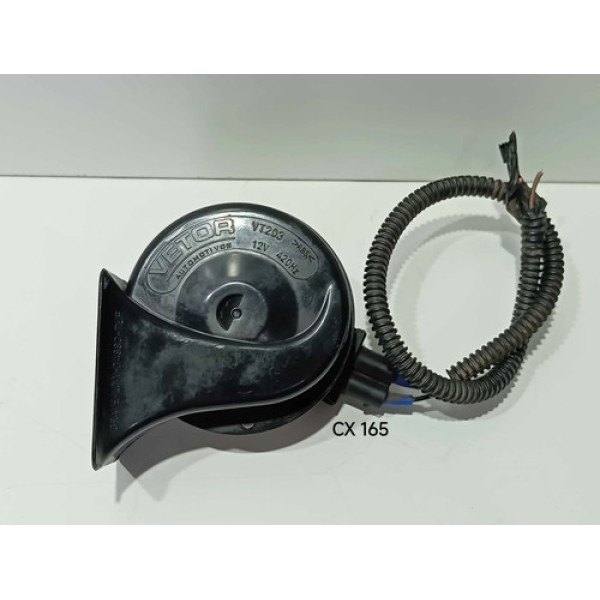 Buzina Caracol 12v Vw Fox/ Gol/ Saveiro Vt203 Vetor