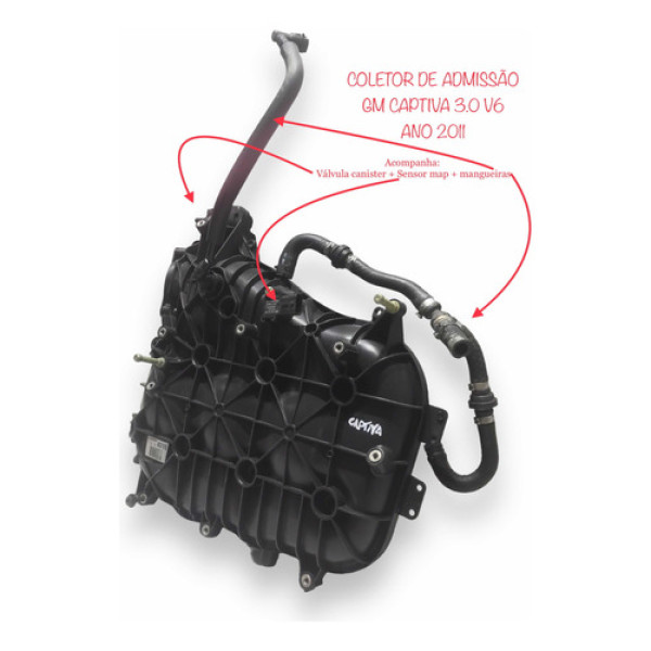 Coletor Admissão Completo Gm Captiva 3.0 2011 Original