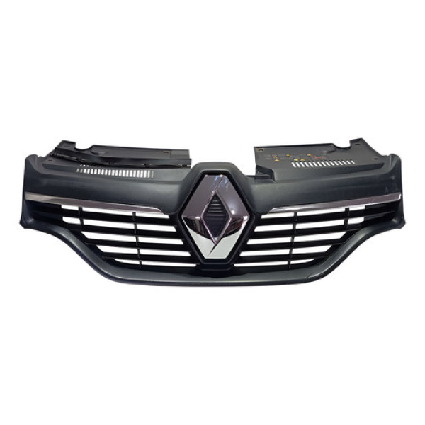 Grade Superior Parachoque Sandero/ Logan 14/21 623101991r Preto Fosco