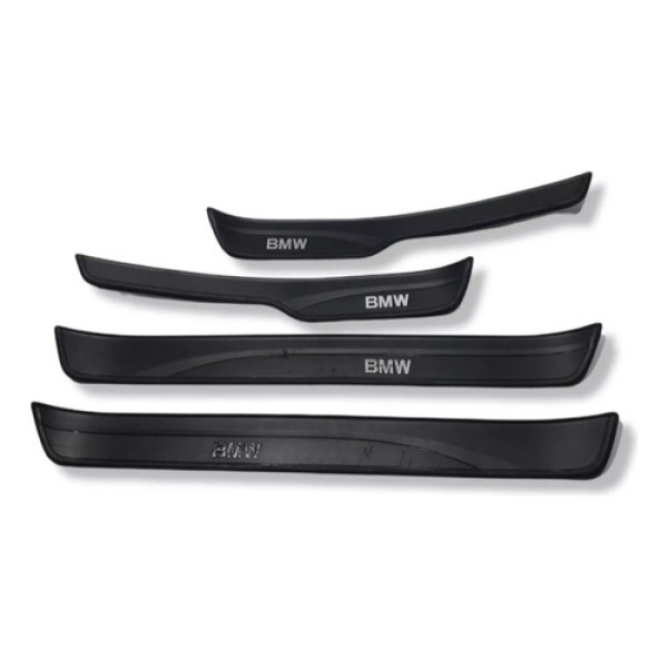 Kit Soleira Porta 4 Peças Bmw 318/ 320i 09/12 Original #c3 Preto