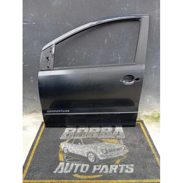 Porta Dianteira Esquerda Vw Fox 2 Furos Fechadura 2015/2021 Dianteira Esquerda Preto