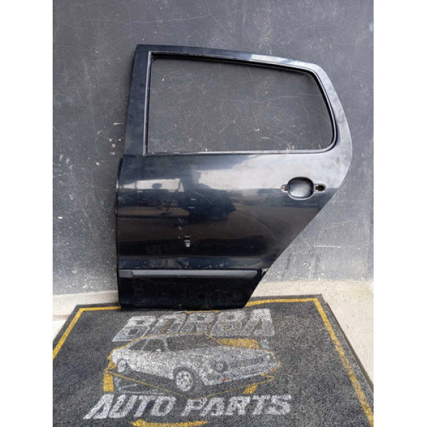 Porta Traseira Esquerda Vw Fox 2004/2009 Traseira Esquerdo Preto