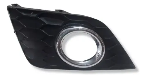 Grade Farol Milha Esq. C/ Aro Cromado Sentra 2019 Orig. #63 Preto Esquerdo