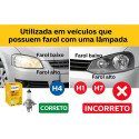 Par Lâmpadas H4 Farol Baixo Alto Philips Halogena 12v 55 60w