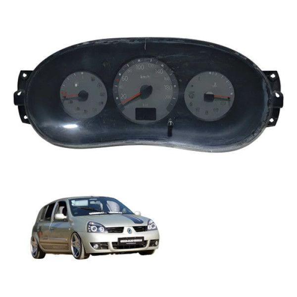 Painel Instrumento Com Detalhe Renault Clio 1.0 2008 Usado Preto