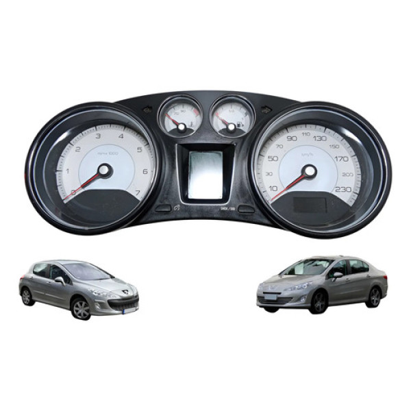 Painel De Instrumentos Peugeot 308 408 2007 Até 2015 Usado Preto