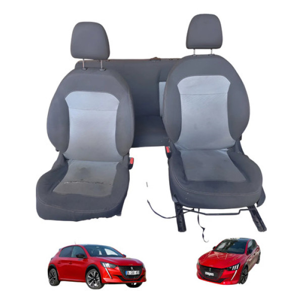 Jogo De Banco Com Detalhe Peugeot 208 2013 Á 2017 1.3 Usado Preto