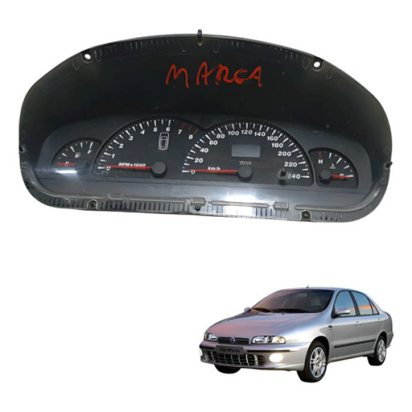 Painel Instrumento Fiat Brava Marea 2.0 1998 2006 Usado Preto