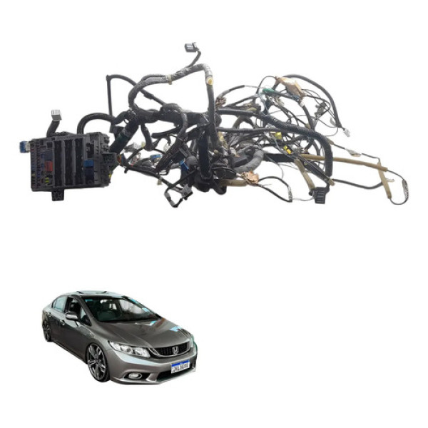 Chicote Da Caixa De Fusível Honda Civic G9 2012 À 2016 Usado