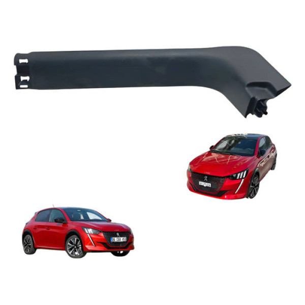 Soleira Dianteira Lado Direito Peugeot 208 2013 Á 2017 Usado Preto