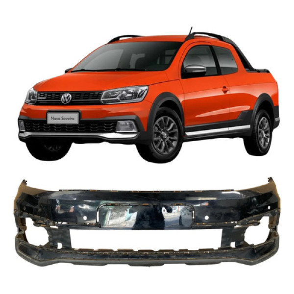 Para Choque Dianteiro Saveiro Cross G7 Original 26082105 Preto