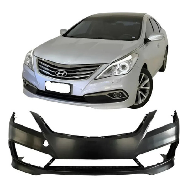 Para Choque Dianteiro Hyundai Azera 2015 2016 Furo Esguicho Preto