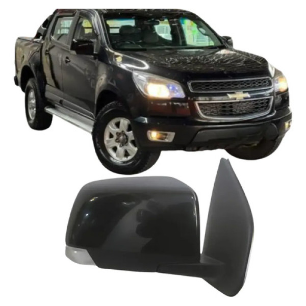 Retrovisor Chevrolet S10 2012 A 2016 Pisca Controle Eletrico Preto
