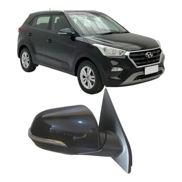 Retrovisor Hyundai Creta 2017 2018 Ld Preto