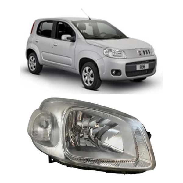 Farol Fiat Uno Vivace 2012 2013 2014 Original 26031401 Direito