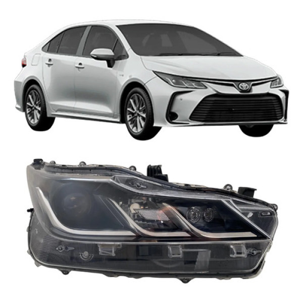Farol Toyota Corolla 2020 2021 2022 Original 26042502 Direito/passageiro Direito