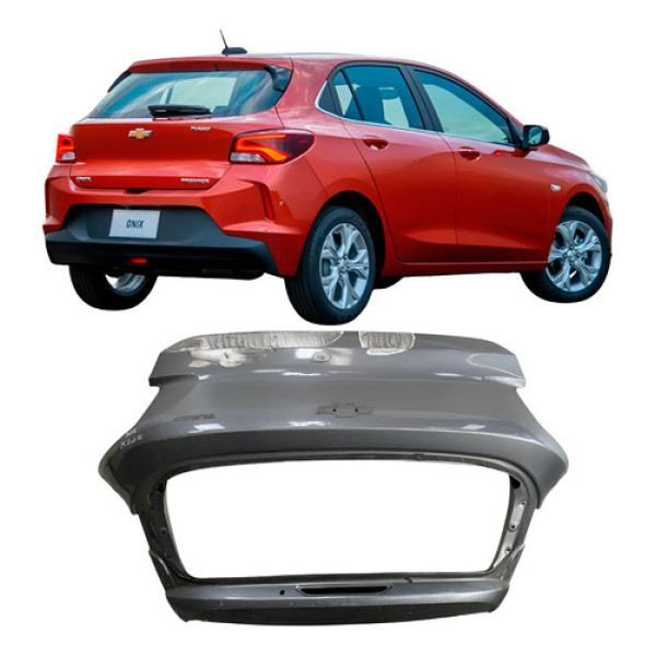 Tampa Traseira Chevrolet Onix Hatch 2020 2021 25102101 Cinza