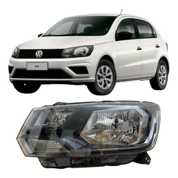 Farol Volkswagen Gol G8 Original 2017 2018 2019 26070902 Esquerdo/motorista Esquerdo