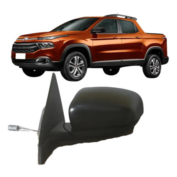 Retrovisor Fiat Toro Manual S/pisca Le Preto