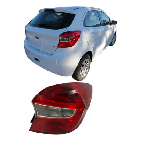 Lanterna Ford Ka Hatch Cristal 2015 2016 2017 2018 25102301 Vermelho Direito