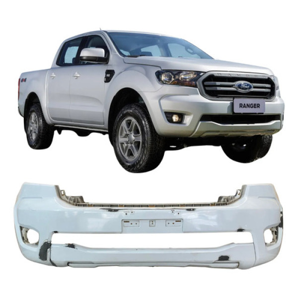 Para Choque Dianteiro Original Ford Ranger 2020 26061205 Branco