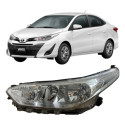 Farol Toyota Yaris Original Cromado Sem Led 26051311 Esquerdo/motorista Esquerdo