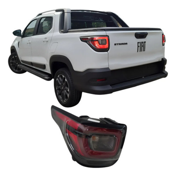 Lanterna Fiat Strada 2020 2021 25082203 Vermelho Esquerdo