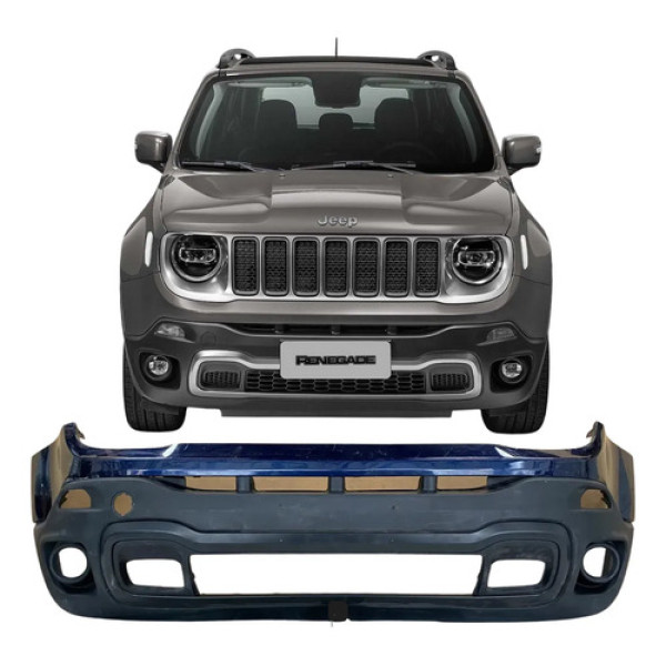 Para Choque Dianteiro Jeep Renegade 2021 2022 26052001 Azul