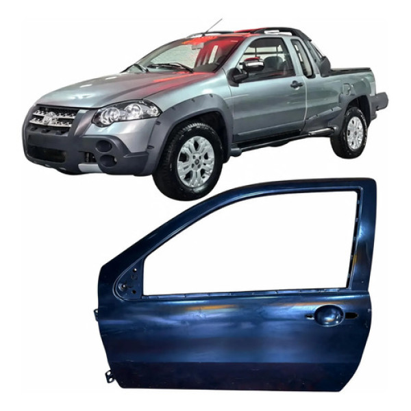 Porta Esquerda Fiat Strada 08 09 10 11 12 13  Nova Original Dianteira Esquerda Para Pintura