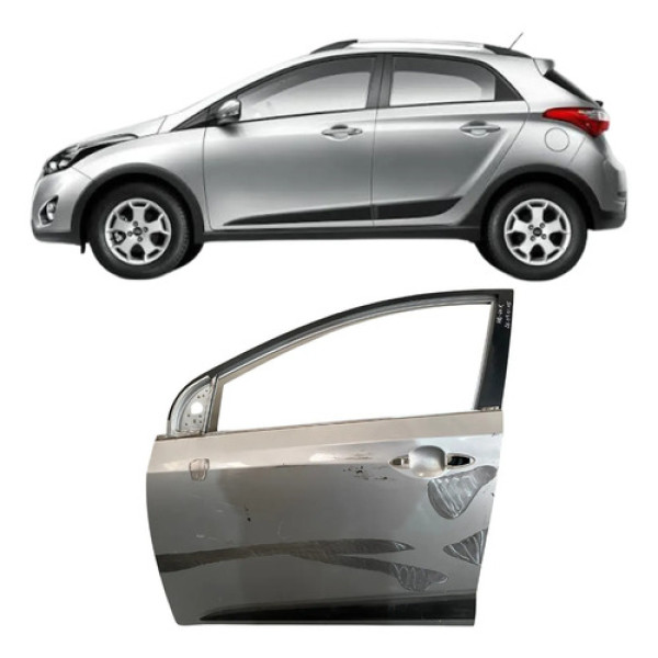Porta Dianteira Hyunda Hb20x Hb-20 X 2013 2014 26090105 Cinza