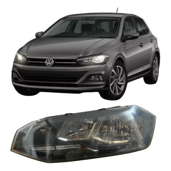 Farol Volkswagen Polo Virtus Original 2019 A 2021 26062708 Esquerdo/motorista Esquerdo