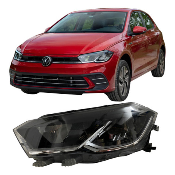 Farol Volkswagen Polo Virtus 2023 2024 25081603 Esquerdo