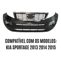 Kit Parachoque Sportage 2014 2015 2016 Farol Milha E Grades