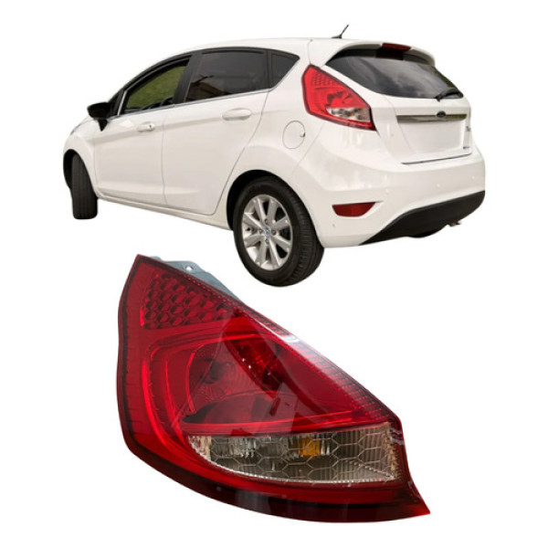 Lanterna Traseira New Fiesta Hatch Mexicano 26091504 Esquerdo/motorista Vermelha