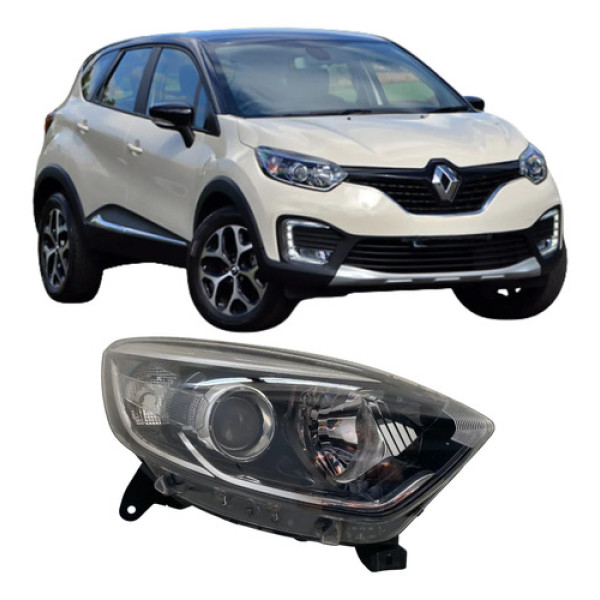 Farol Renault Captur Original Com Friso Cromado 26042506 Direito/passageiro Direito