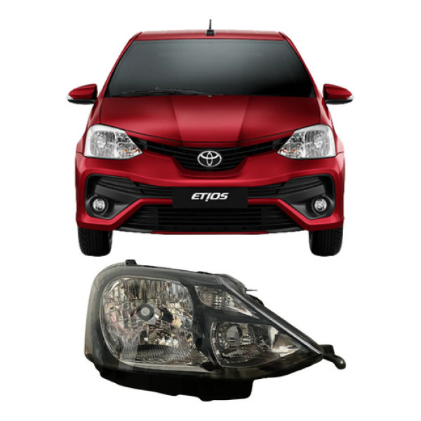 Farol Toyota Etios Original 26070403 Direito/passageiro Direito