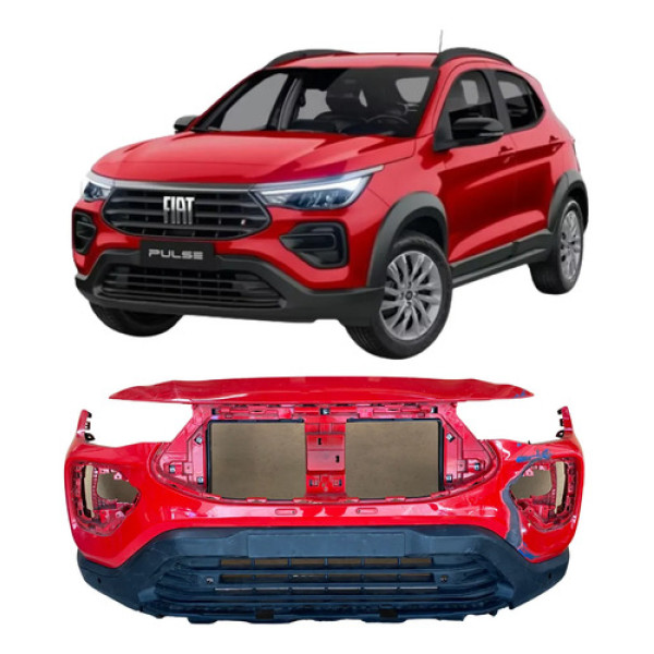 Para Choque Dianteiro Fiat Pulse Original 2021 2022 26051202 Vermelho