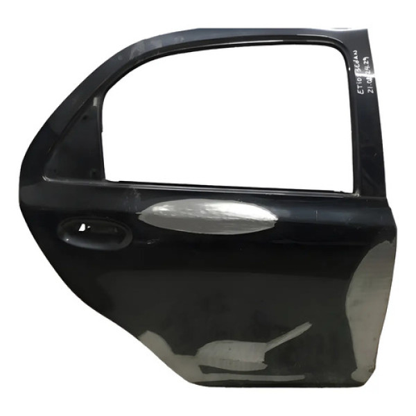 Porta Traseira Toyota Etios Sedan 21082429 Direito Preto Traseira