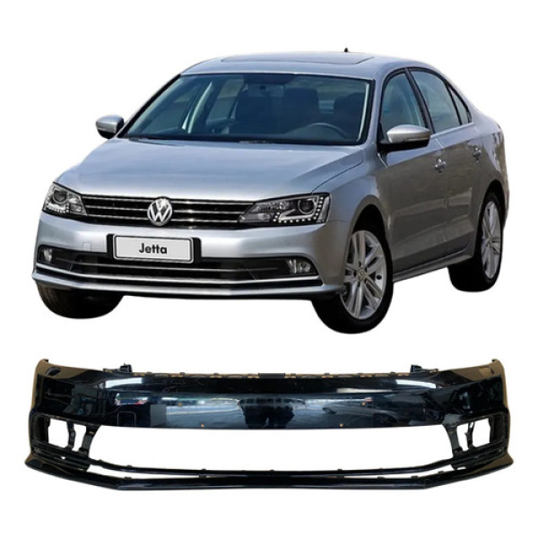 Para Choque Volkswagen Jetta 2015 Original Furo Esguicho Preto