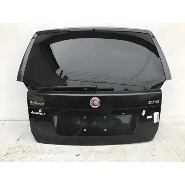 Tampa Traseira Fiat Idea 2005 A 2010 #tt10663 Preto