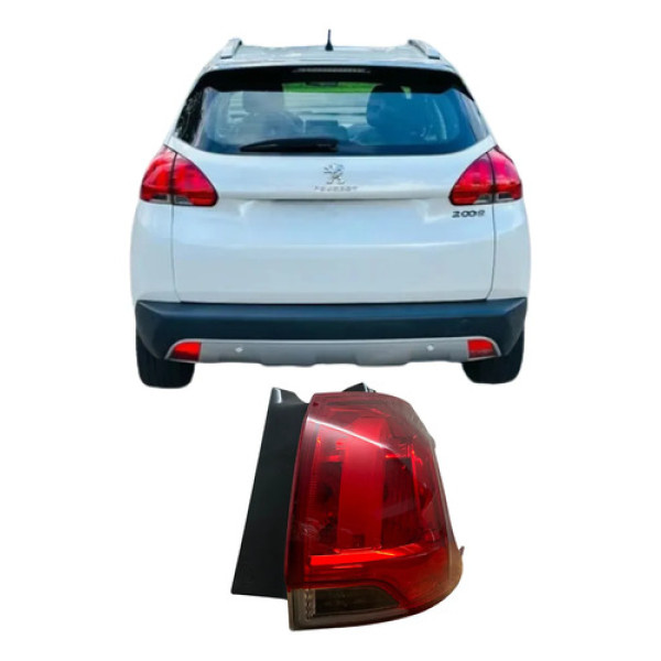 Lanterna Traseira Peugeot 2008 2016 Original Led 26091506 Direito/passageiro Vermelha