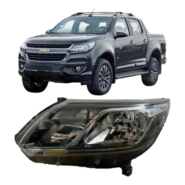 Farol Chevrolet S10 2018 2019 Original Com Led 26051310 Esquerdo/motorista Esquerdo