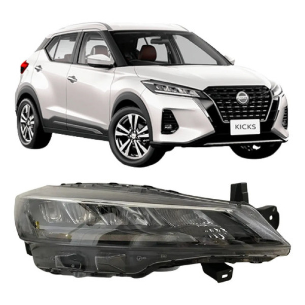 Farol Nissan Kicks Original 2022 A 2024 Full Led 26031403 Direito