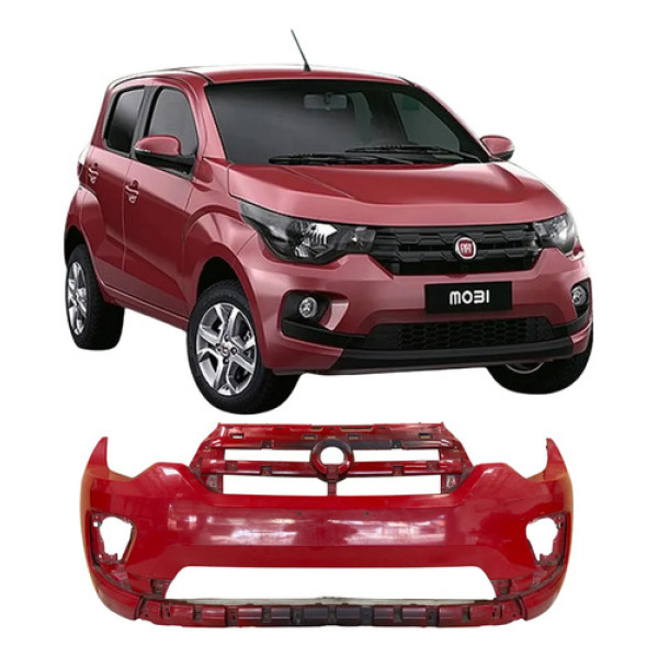 Para Choque Dianteiro Fiat Mobi Original 26082702 Vermelho