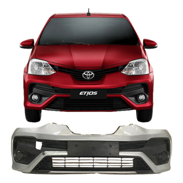 Para Choque Dianteiro Toyota Etios 2017 2018 26041402 Cinza