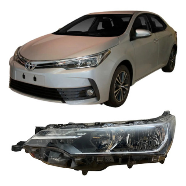 Farol Toyota Corolla Com Led 2018 2019 Original 26070909 Esquerdo/motorista Esquerdo