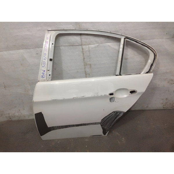 Porta Bmw 320 330 2013 2014 2015 #050410 Traseira Esquerdo Branco