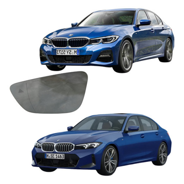 Lente Retrovisor Bmw G20 320i C/sensor Ponto Cego 2021 23 Le