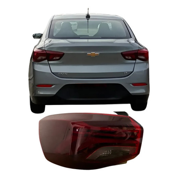 Lanterna Traseira Onix Plus Sedan 2020 2021 Original Sem Led Esquerdo/motorista Vermelha